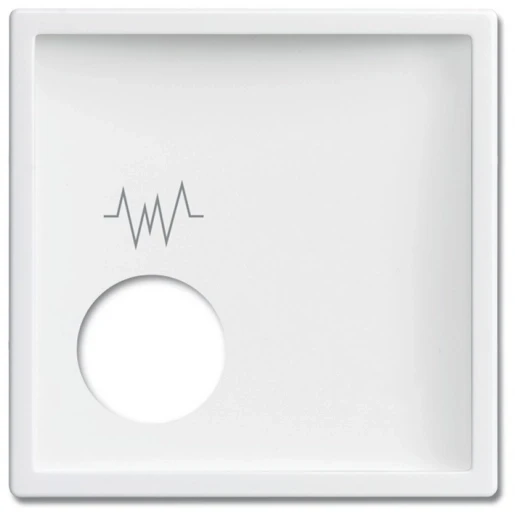 ABB Busch-Jaeger Future, Solo, Axcent, Carat miva centraalplaat oproepsysteem 1 steek wit RAL 9016 2CKA001724A4385