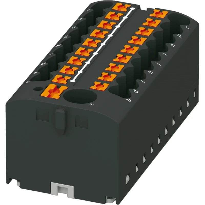 Phoenix Contact PTFIX Verbindingsrijgklem 0,14-4mm² eendr. 0,14-2,5mm² meerdr. Zwart