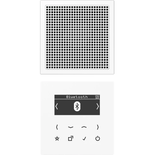 Jung LS range smartradio mono & bluetooth ls990 alpine wit DAB+ FM ontvanger wit DABLS1BTWW