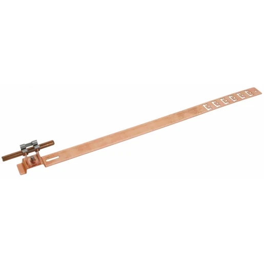 Dehn Roof conductor holder unigrip cu h 20mm rd 8mm w.embossed brace l 475
