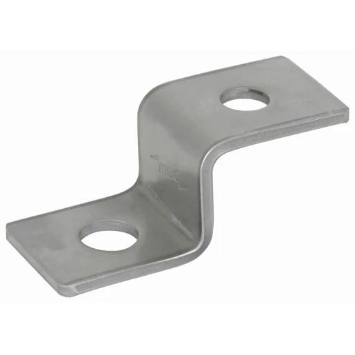 Dehn Z-shaped end piece with 1 hole each d 10.5mm a.d 12.5mm stst