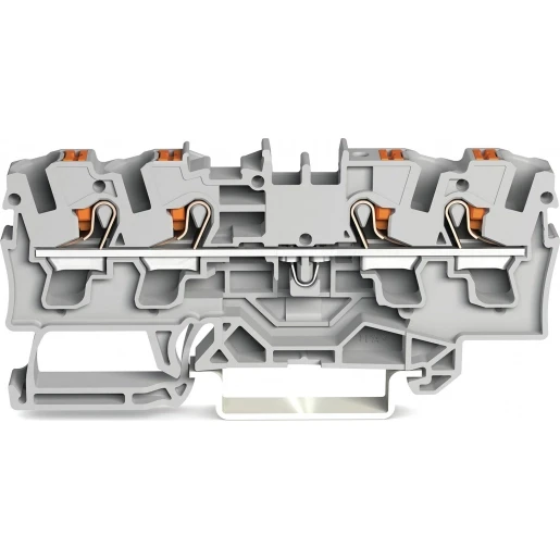 Wago 2204 Verbindingsrijgklem 1-6mm² eendr. 0,5-4mm² meerdr. Grijs