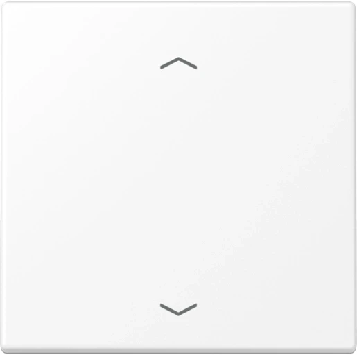 Jung LS range stuurafdekking symbool pijl ude ls990 enkelvoudig Mat wit RAL 9016 LS1700PWWM
