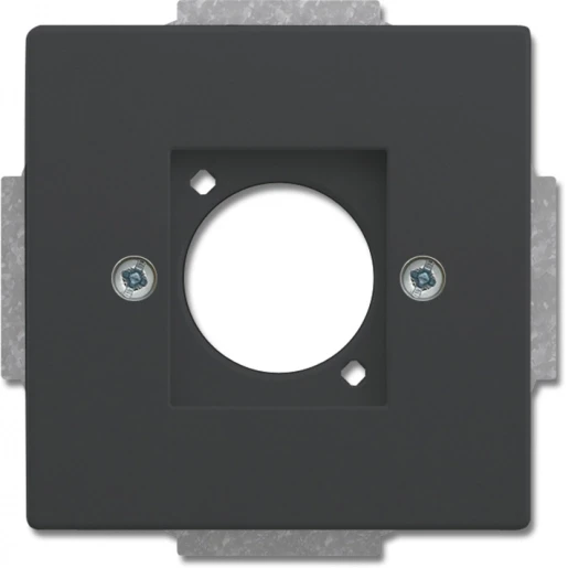 ABB Busch-Jaeger Future Centraalplaat Neutrik XLR Basiselement met centrale afdekplaat 1 connector Zonder label antraciet 2CKA001724A4399