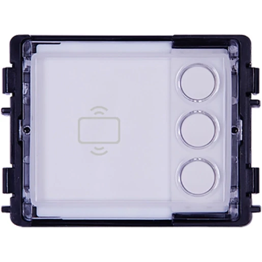 ABB Busch-Jaeger Welcome IP drukknop module 3 toetsen rond + NFC/IC 3-voudig wit 2TMA130160N0028