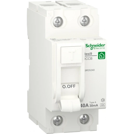 Schneider Electric RESI 9 Aardlekschakelaar 2p 40A 0.03A type A R9R35240