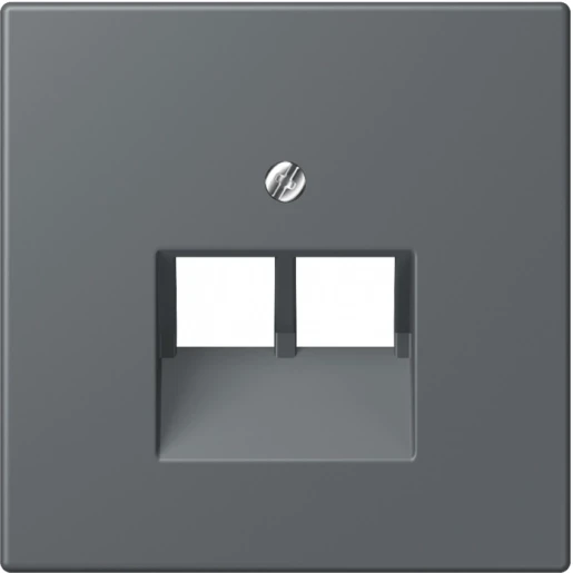 Jung LS range Afdekking centraalplaat LC32010 UAE/IAE 2 connectoren Zonder label LC969-2UA202
