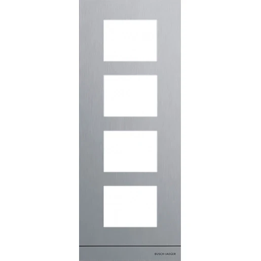 ABB Busch-Jaeger Welcome IP kader audio buitenpost maat 1/4 Aluminium