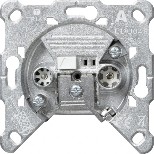 Gira Non-Design antenne contactdoos basiselement inbouw 2v rijgdoos 5dB IP20 004600