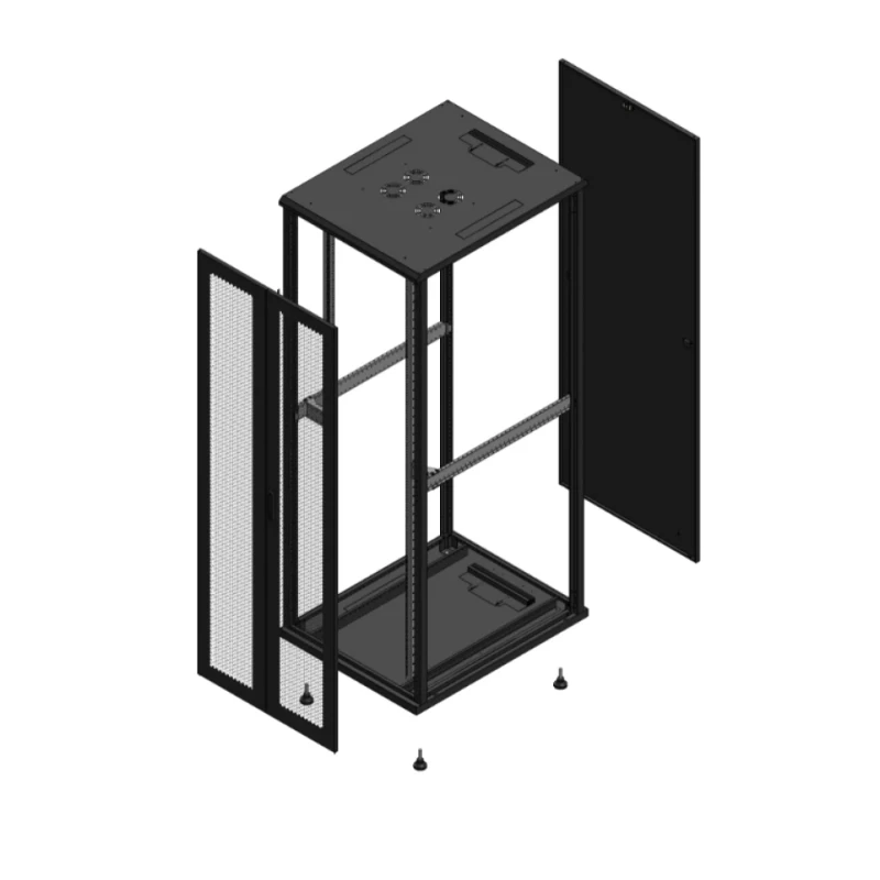 Gigamedia Vloer patchkast AV dubbel PER PAR EX 19" 47HE 800x1000mm Zwart GGM 7047810PPDPAREX