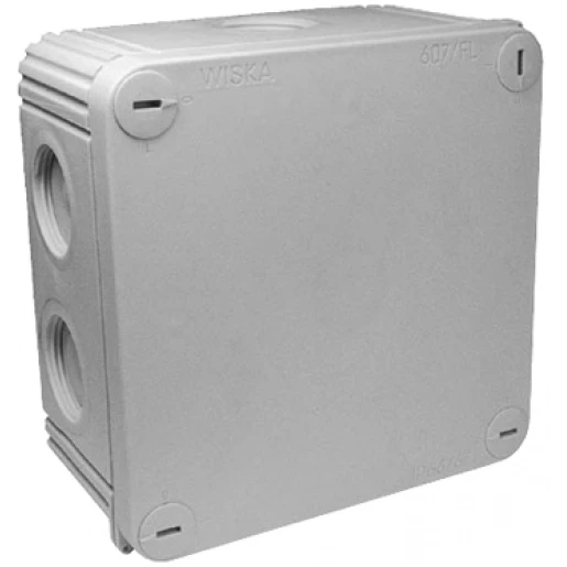 Wiska Kunststof kabeldoos 105x105mm grijs met kema keur