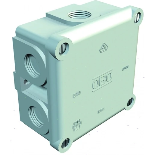 OBO Kabeldoos Pg16 4mm2 660V,IP54 91x91x51 UF Typ 131.5 lichtgrijs RA
