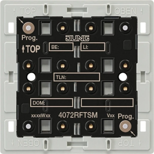 Jung Radiografische tastermodule KNX 4-voudig inbouw IP20 4072RFTSM