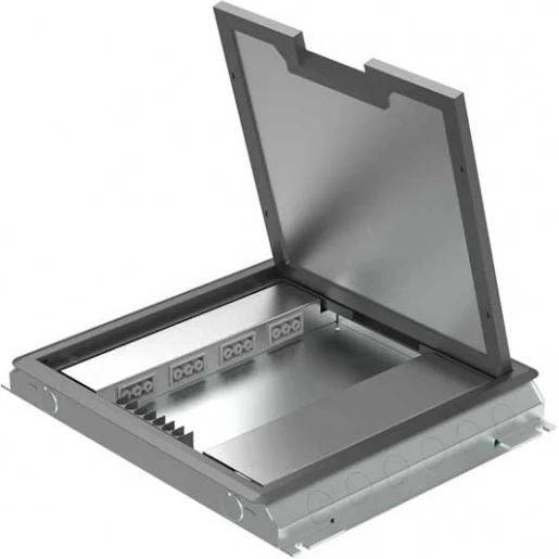 HPL VLOERDOOS INSTORT 32MM 4XCHASSIS 6XDATA KUNSTSTOF T3 KLAPDEKSEL