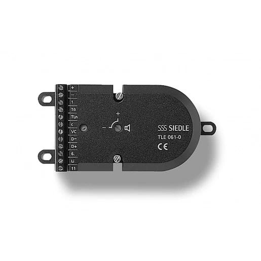 Siedle 1+N Inbouwdeurluidspreker zwart IP54 Inbouw 200049180-00