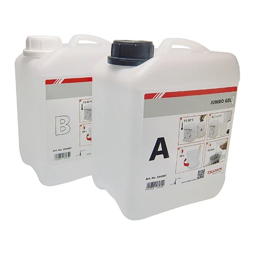 Cellpack 2-componenten gel in jerrycans voor economisch vergieten