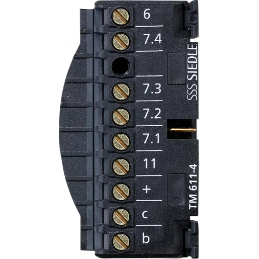 Siedle TM 611-4 klemmenblok zwart 210007294-00