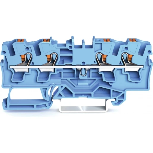 Wago 2204 Verbindingsrijgklem 1-6mm² eendr. 0,5-4mm² meerdr. Blauw