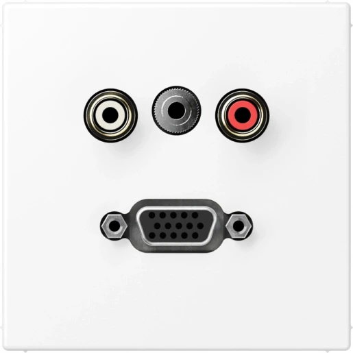 Jung LS range afdekking a500 matwit audio/jack/vga MALS1072WWM