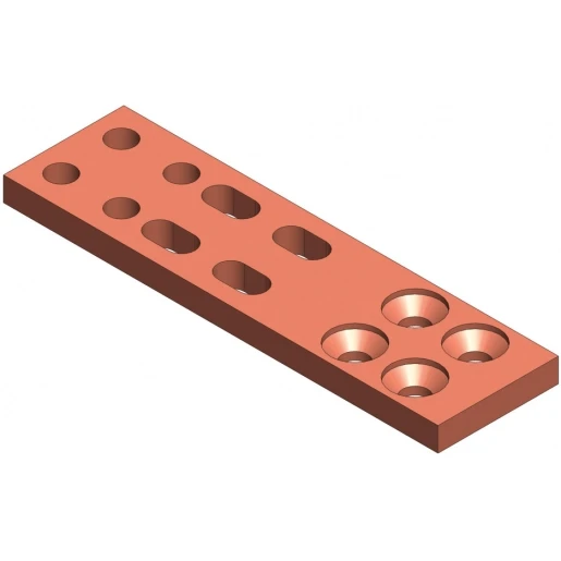 nVent Eriflex FleXbus Hulp aansluitstuk Type 1 plat en voorgeboord 640mm²