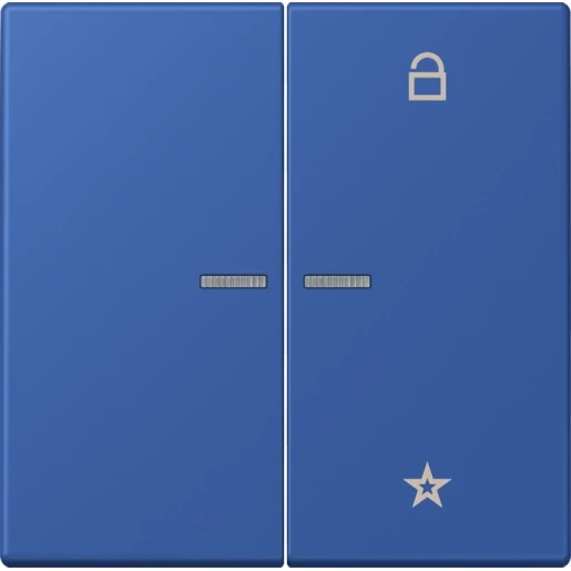 Jung LS range stuurafdekking universeel lc4320k 2-voudig Mat blauw FMLC1701253