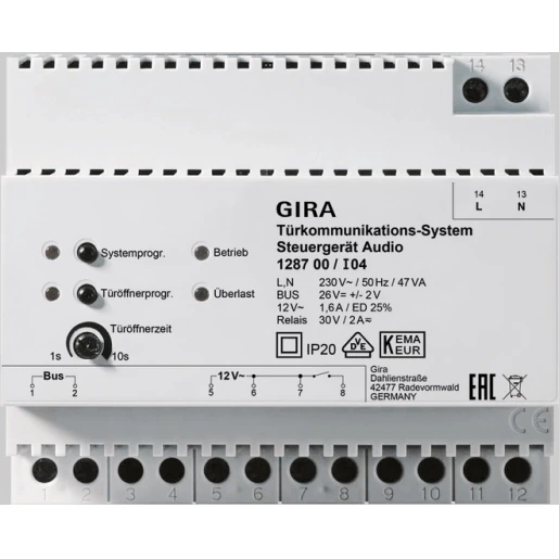 Gira Non-Design Voeding deurcommunicatie 12V AC IP20 128700