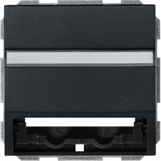 Gira System 55 Datakap draagring + TK Voor dataansluitkast Bedieningselement Met label zwart 0870005