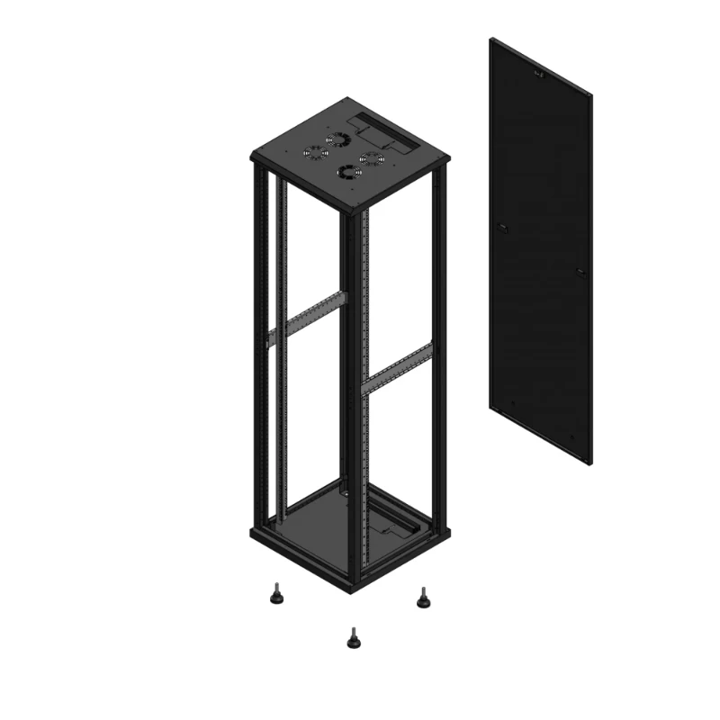 Gigamedia Vloer patchkast SP PAR EX 19" 42HE 600x600mm Zwart GGM 704266SPPAREX