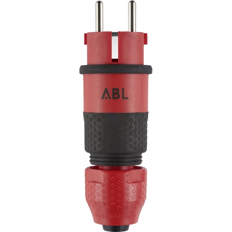 ABL Professional stekker SCHUKO & Frans/Belgisch 2Elamid-2K rood