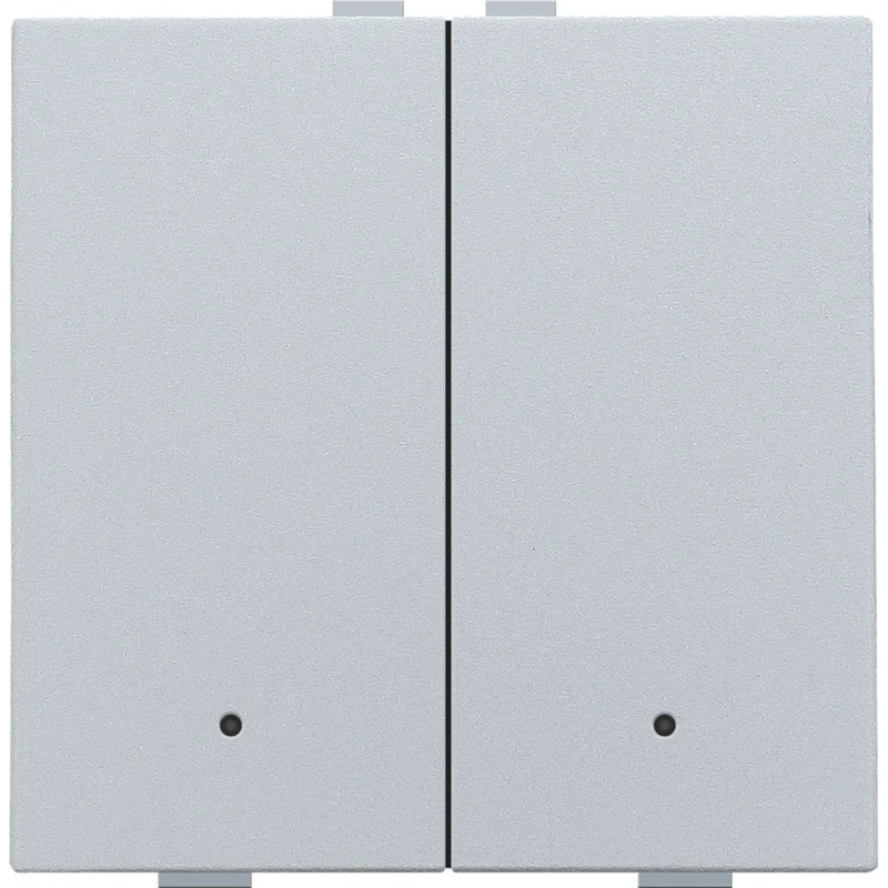 Niko Drukknop met led en comfortsensoren Home Control 2-voudig inbouw 121-52202