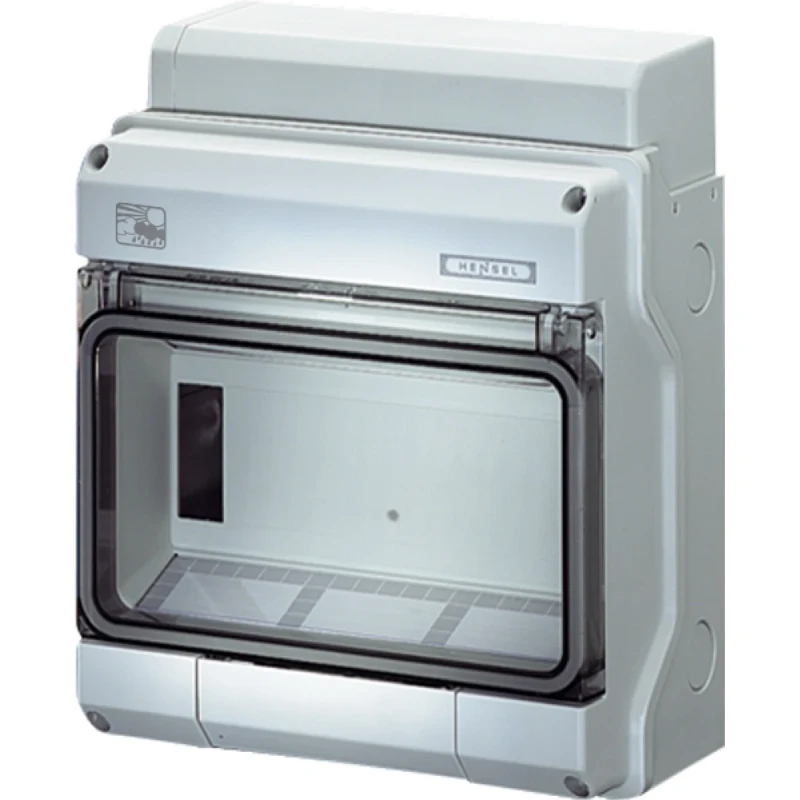 Hensel Enyboard Automatenbehuizing leeg KV polycarbonaat M20/25/32 +PE 1x9 modulen Kunststof IP65 KV PC 9109 B