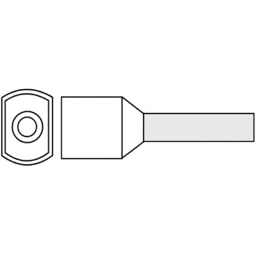 Klemko adereindhuls 16mm² 16mm Geïsoleerd Wit