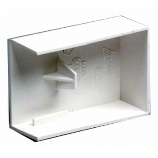 Attema K25 eindstuk leidingkanaal 25x13mm wit RAL 1013 AT5650