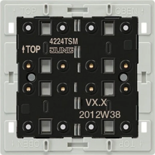 Jung tastermodule 2-kan voor relais rs8reghe inbouw Druk-/tiptoetscontact 4224TSM