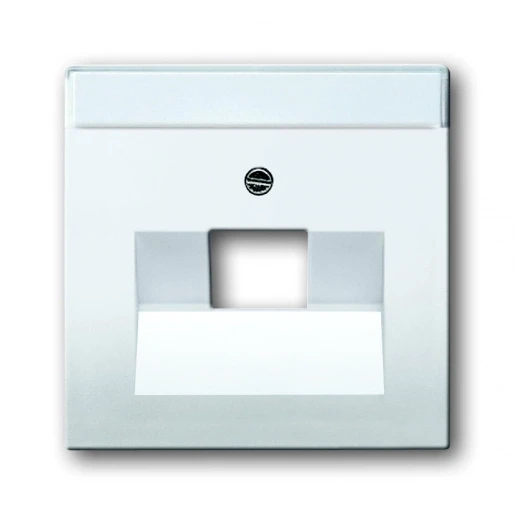 ABB Busch-Jaeger Future, Solo, Axcent, Carat Centraalplaat datadoos RJ45 Jack plug Centraalplaat 1 connector Met label wit 2CKA001710A3165