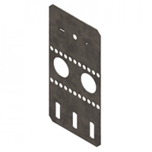 Legrand P31+ montageplaat (kabeldraagsysteem) 75x148mm Staal sdz zink 350179