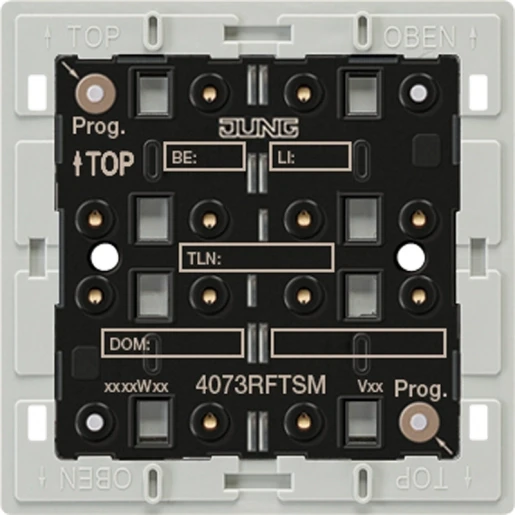 Jung Radiografische tastermodule KNX 6-voudig inbouw IP20 4073RFTSM