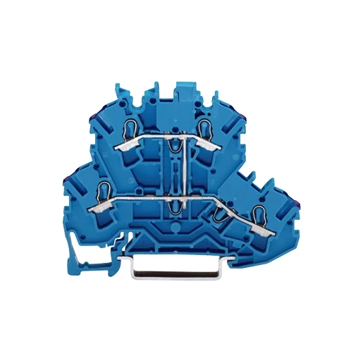 Wago Serie 2002 Verbindingsrijgklem 0,75-4mm² eendr. 0,25-2,5mm² meerdr. Blauw