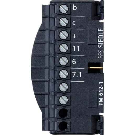 Siedle TM 612-1 klemmenblok zwart 210007296-00