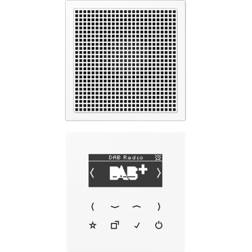 Jung LS range smartradio mono ls990 alpine wit DAB+ FM ontvanger wit DABLS1WW