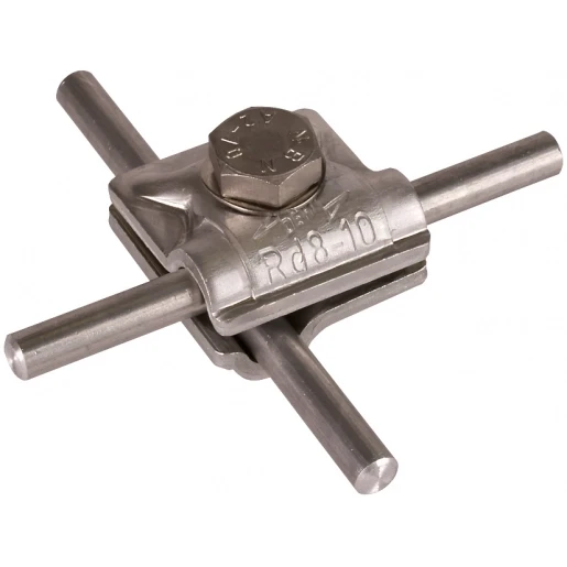 Dehn Mv clamp al f.rd 8-10mm with hexagon screw and spring washer