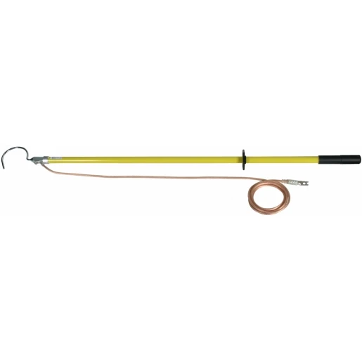 Dehn Discharge device w.ring hook l 1600mm w.plug-in coupl.cable 16mm² l