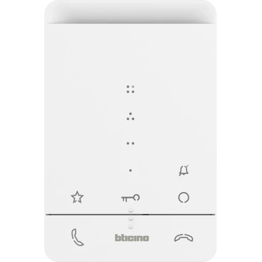 Bticino Classe 100 Deurcommunicatie-binnenpost A16E audio handsfree wit BT344282