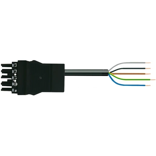 Wago SERIE 771 Patchkabel gebouwinstallatie 5p Contrastekker (female) Vrij kabeluiteinde 8000mm