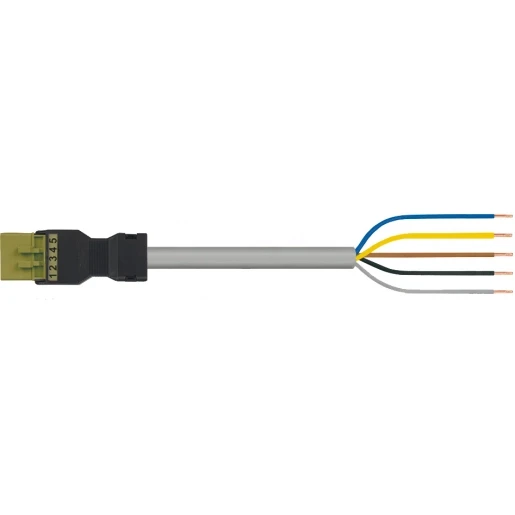 Wago SERIE 891 Patchkabel gebouwinstallatie 5p Stekker Vrij kabeluiteinde 7000mm