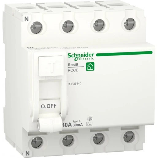 Schneider Electric RESI 9 Aardlekschakelaar 4p 40A 0.03A type A R9R35440