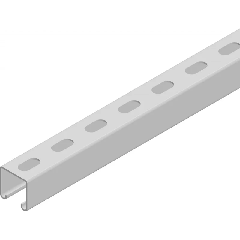 Gouda Holland railprofiel C-profiel rug geperforeerd 22mm 6000x41x41mm thvz 98057203