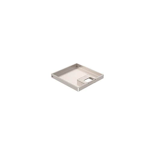 HPL dekselset 1-voudig RVS 115x109mm 582.0010D
