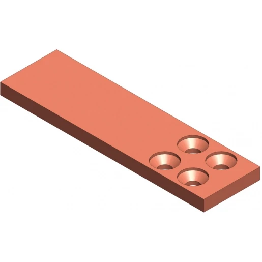 nVent Eriflex FleXbus Hulp aansluitstuk Type 2 plat en massief 640mm²