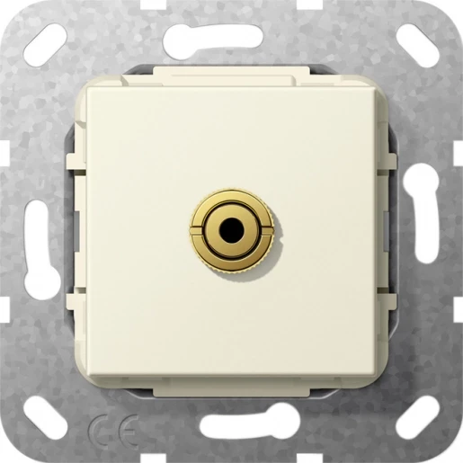 Gira Non-Design m-jack verloopkabel Jack plug Centraalplaat Zonder label 564901